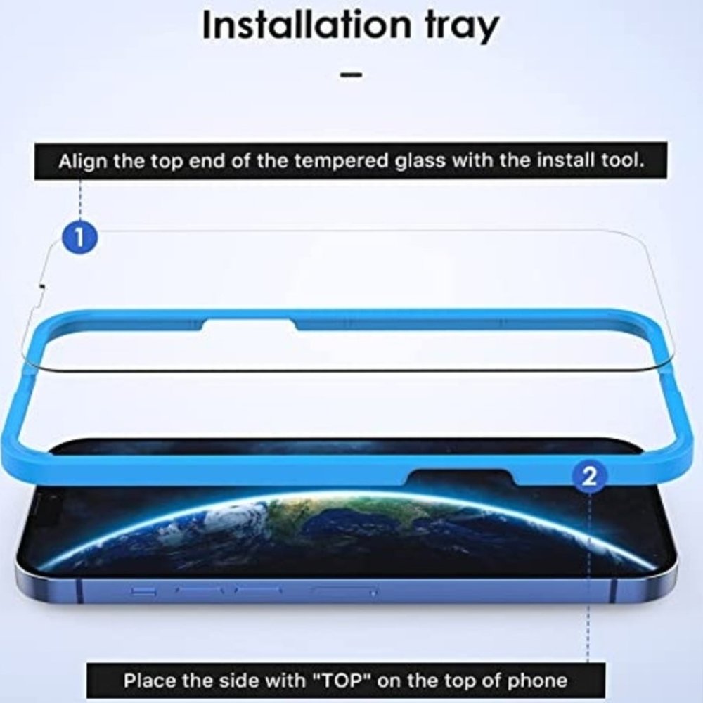 RAXFLY Compatible with iPhone 13 Pro Max Screen Protectors 6.7 inch 3pk - Picture 2 of 5